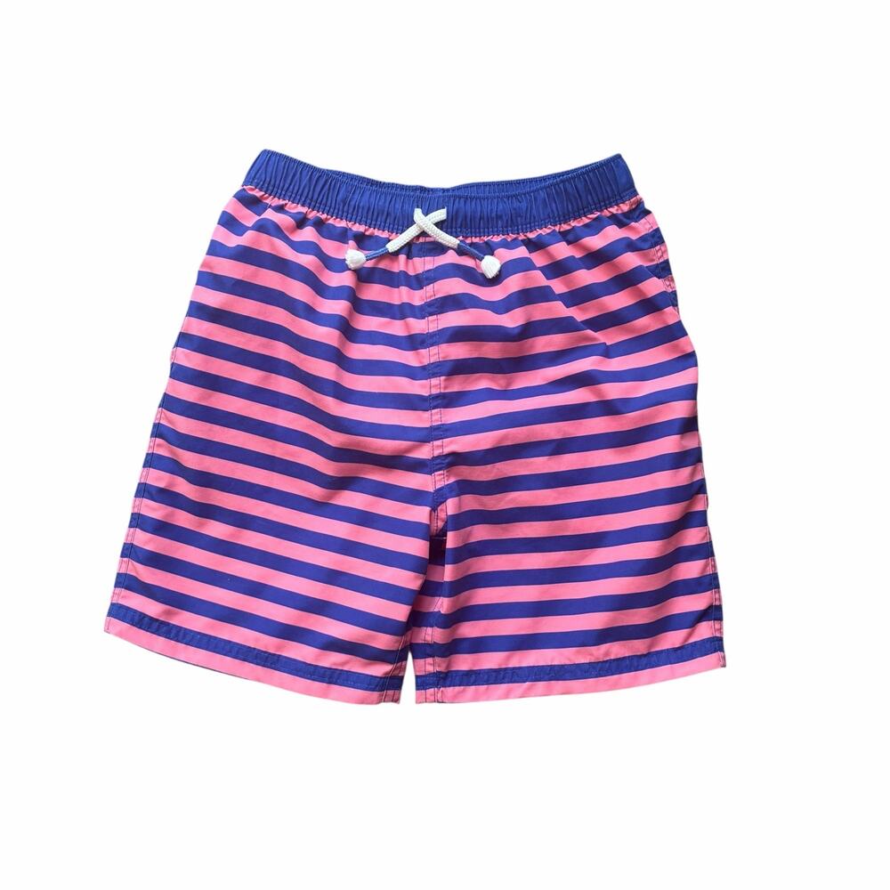 Mini Boden Striped Swim Trunks 9-10 Years
